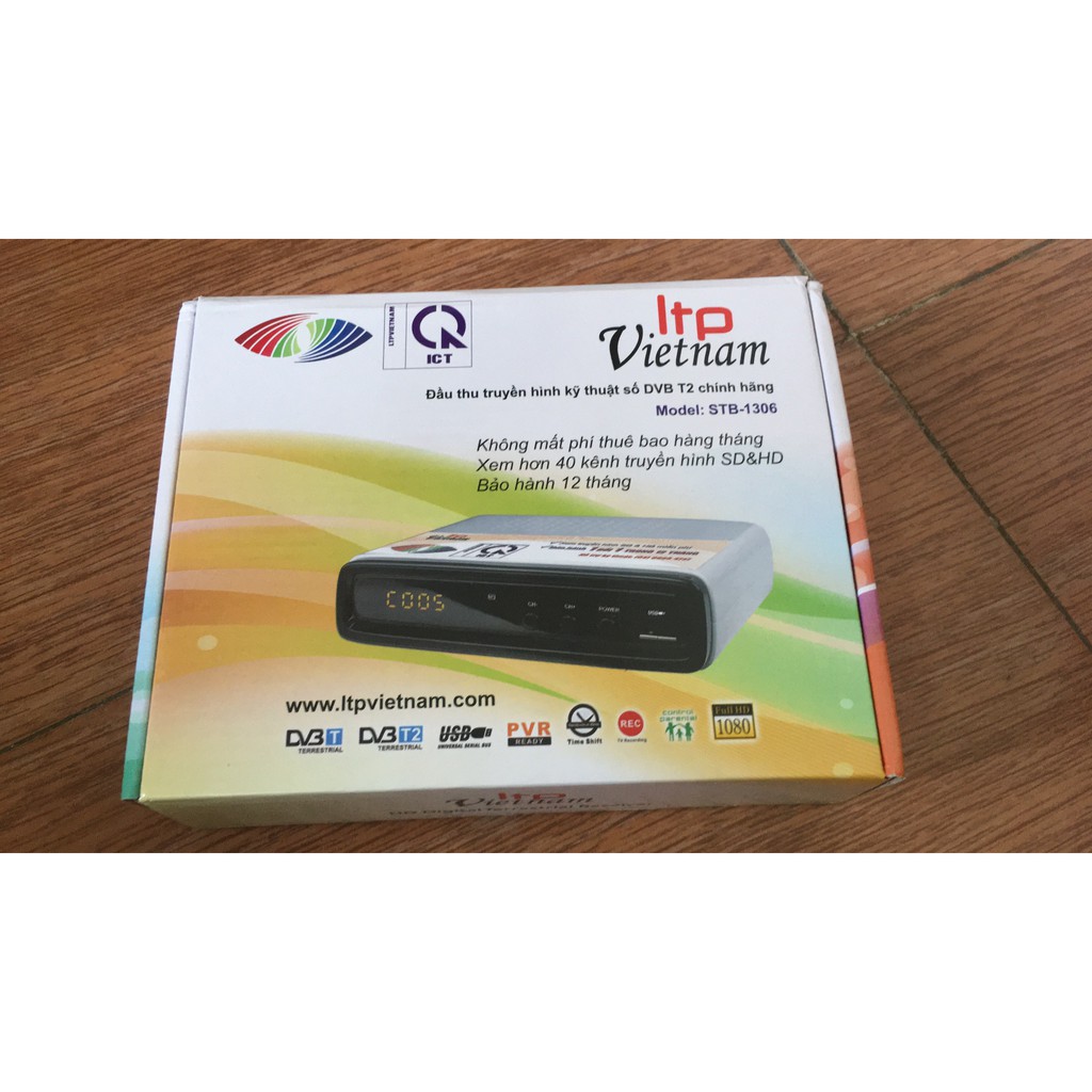 Đầu thu kỹ thuật số mặt đất DVB T2 1306 xem hơn 50  kênh truyền hình miễn phí