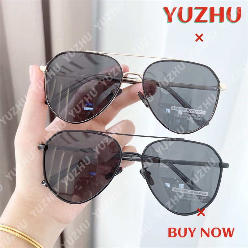 Kính mát gọng kim loại chống tia UV thiết kế cổ điển thời trang cho nam