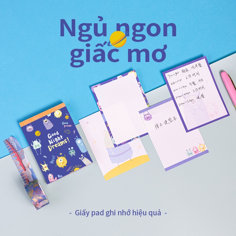 Giấy note ghi chú hoạt hình Deli x Little Hungry Devil - 21720