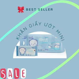 Khăn ướt bỏ túi nhỏ gọn, tiện lợi đem theo, khăn ướt hoạt hình dễ thương