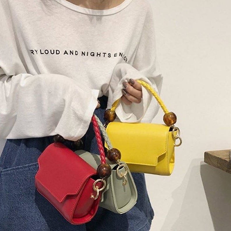 Túi Da Thiết Kế Cho Nữ Đi Làm, Đi Chơi ERA SHOP 075778 - Hình Hộp Chữ Nhật Đơn Giản, Rẻ Đẹp (mẫu 2)