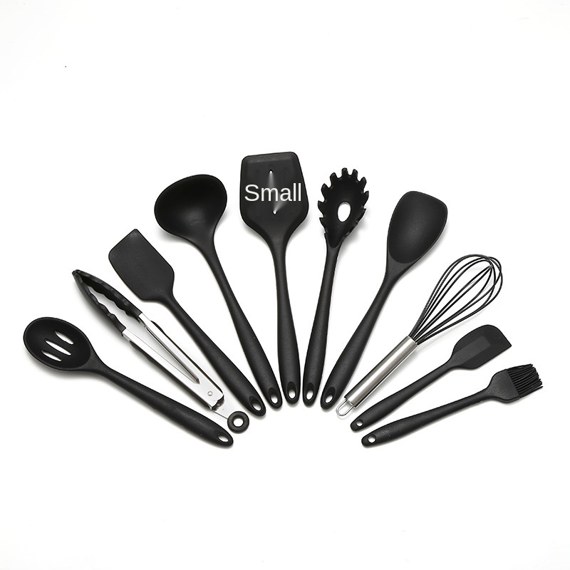 ❖Bộ dụng cụ nhà bếp 10 món silicone Bộ dụng cụ nấu ăn silicone chống dính Bộ dụng cụ nấu ăn sáng tạo 10 món nhà bếp