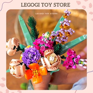 Đồ chơi lắp ráp HOA ĐA SẮC BOTANICAL FLOWER mô hình xếp hình lắp ghép nanoblock