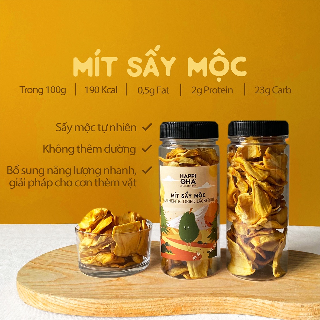 Mít Dẻo Sấy Mộc Không Đường Tinh Luyện - Eat Clean, Giảm Cân 200g HAPPI OHA