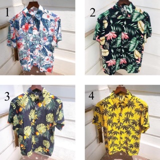 Áo sơ mi hoa quả Áo đi biển Áo nhóm Áo đôi Áo gia đình