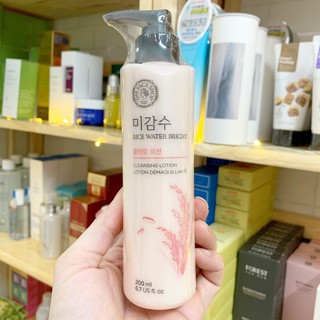 Sữa Tẩy Trang THE FACE SHOP Rice Water Bright Cleansing Milk