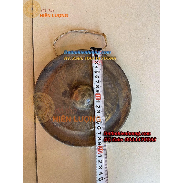 Cồng Chiêng Bằng Đồng Nguyên Chất Đường Kính 20cm Có Tặng Dùi Đi Kèm