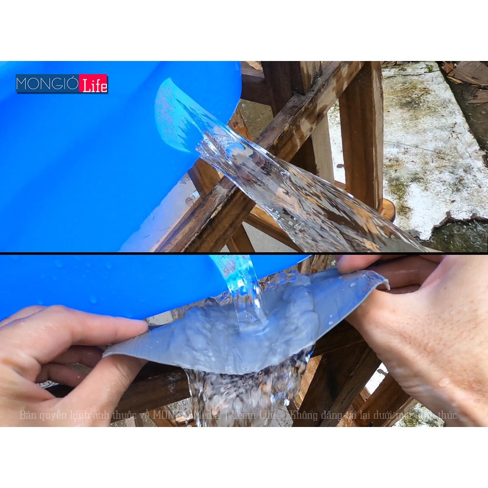 10cm*5m - Băng keo dán vá màng bạt HDPE, dán mái tôn, vật liệu gia dụng, chống thấm nước