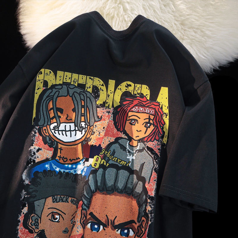 Áo Thun Ngắn Tay Form Rộng Phong Cách Năng Động Trẻ Trung Dành Cho Cả Nam Và Nữ