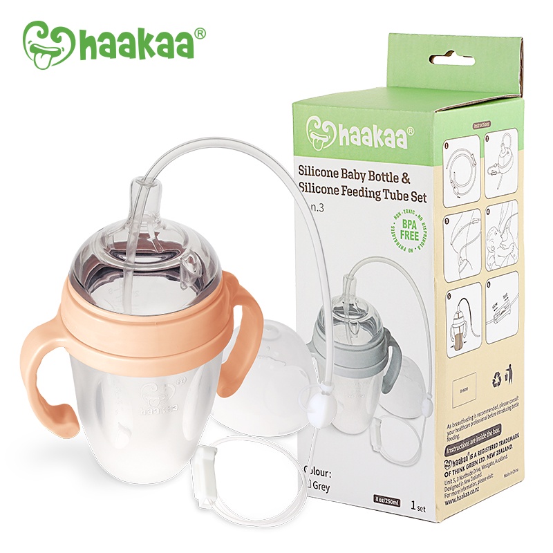 Combo Bình sữa silicone Gen.3 250ml kèm Bộ ống cho ăn bổ sung