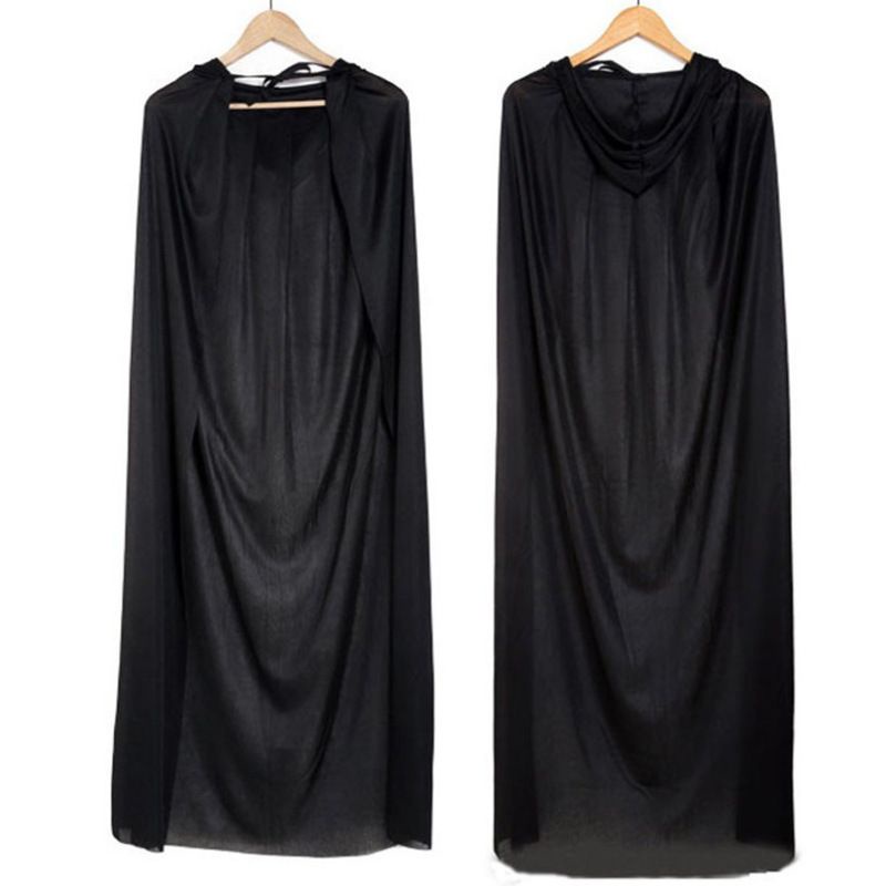 Áo choàng Thần chết có mũ trùm đen/đỏ hóa trang Halloween Thần chết