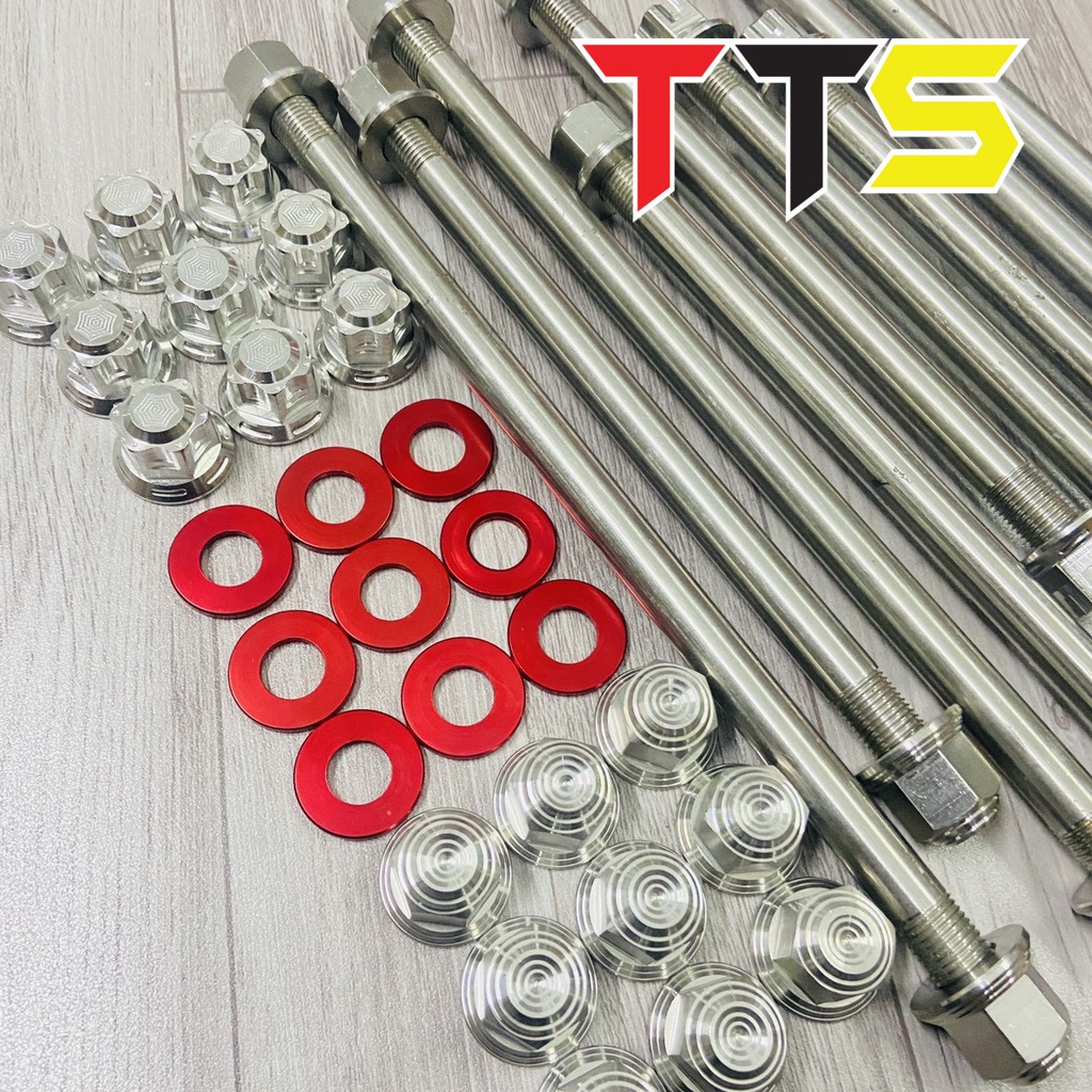 Bộ cốt trước sau kèm tán INOX V1, V2 dành cho tất cả các dòng xe HONDA, YAMAHA, SUZUKI