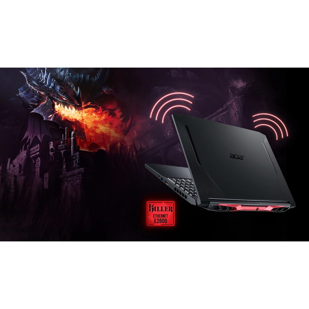 Laptop Acer Nitro 5 AN515-45-R3SM (NH.QBMSV.005)/ Black/ AMD Ryzen R5 5600H (3.20 Ghz, 16 MB)/ RAM 8GB DDR4/ 512GB SSD | BigBuy360 - bigbuy360.vn