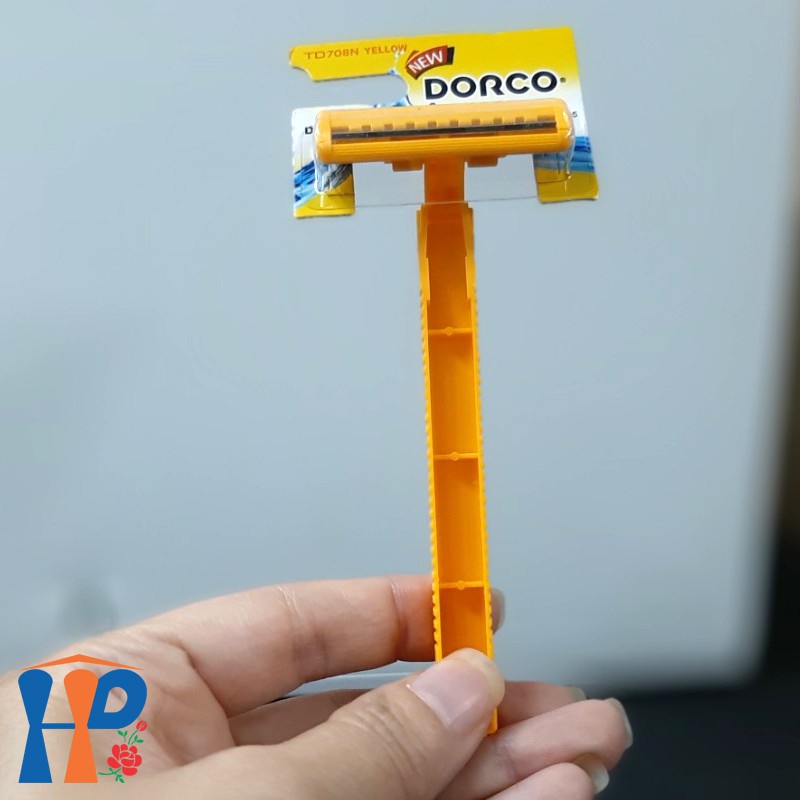 Dao cạo râu lưỡi kép cán vàng cực săc, tiện lợi cho đi du lịch