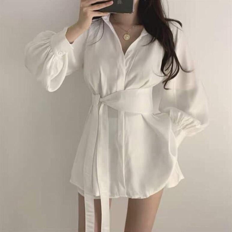 SÉT SƠ MI MIX  QUẦN ĐÙI LỤA KÈM ĐAI BUỘC SIÊU HÓTTREND THỜI TRANG 365