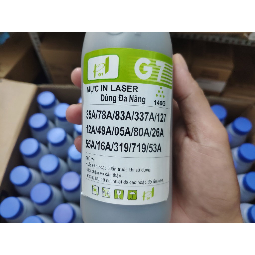 Bình Mực G7 Đa Năng cho 12A/ 35A/  78A/ 83A/ 337A/ 127/ 49A/ 05A/ 80A/ 26A/ 55A/ 16A/ 319/ 719/ 53A