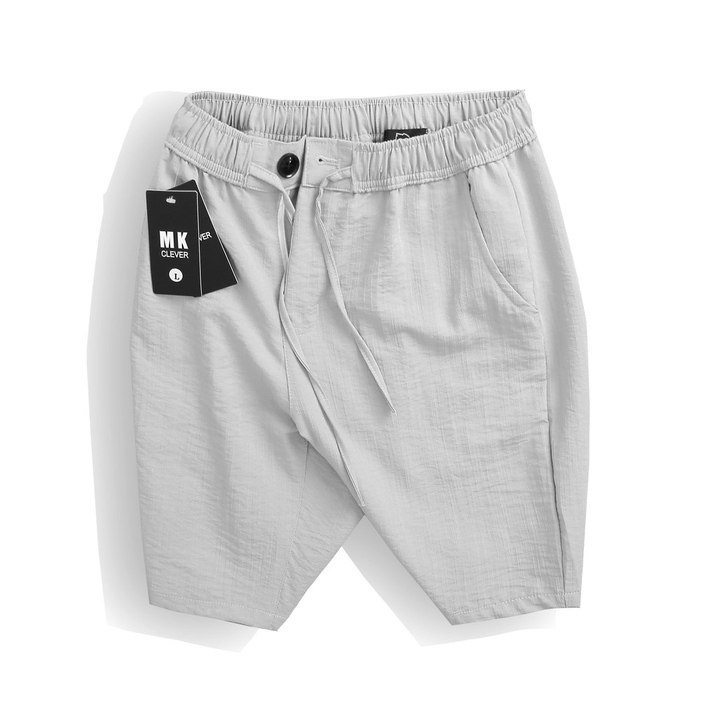 [BST MỚI HÈ 2021] Quần short đũi nam có cúc MK CLEVER, chất liệu vải đũi xước chống nhăn, mát - QSX01 | BigBuy360 - bigbuy360.vn