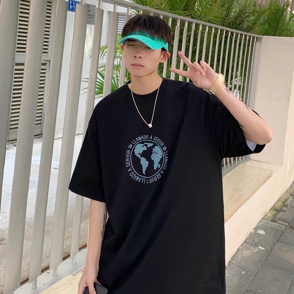 Áo thun nam nữ tay lỡ unisex cổ tròn form rộng AT508