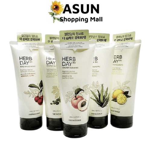 Sữa Rửa Mặt Herb Day 365 Master Sạch, Sáng Mịn Da Blending Foaming Cleanser 170ml