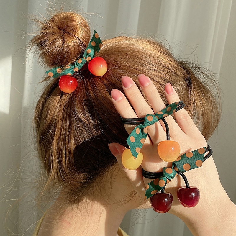 MANYUE Dây Cột Tóc Co Giãn Đáng Yêu Cho Nữ