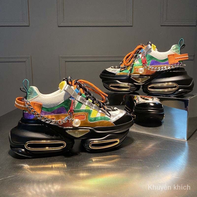 Giày da mềm đế dày phong cách thời trang xuân hè