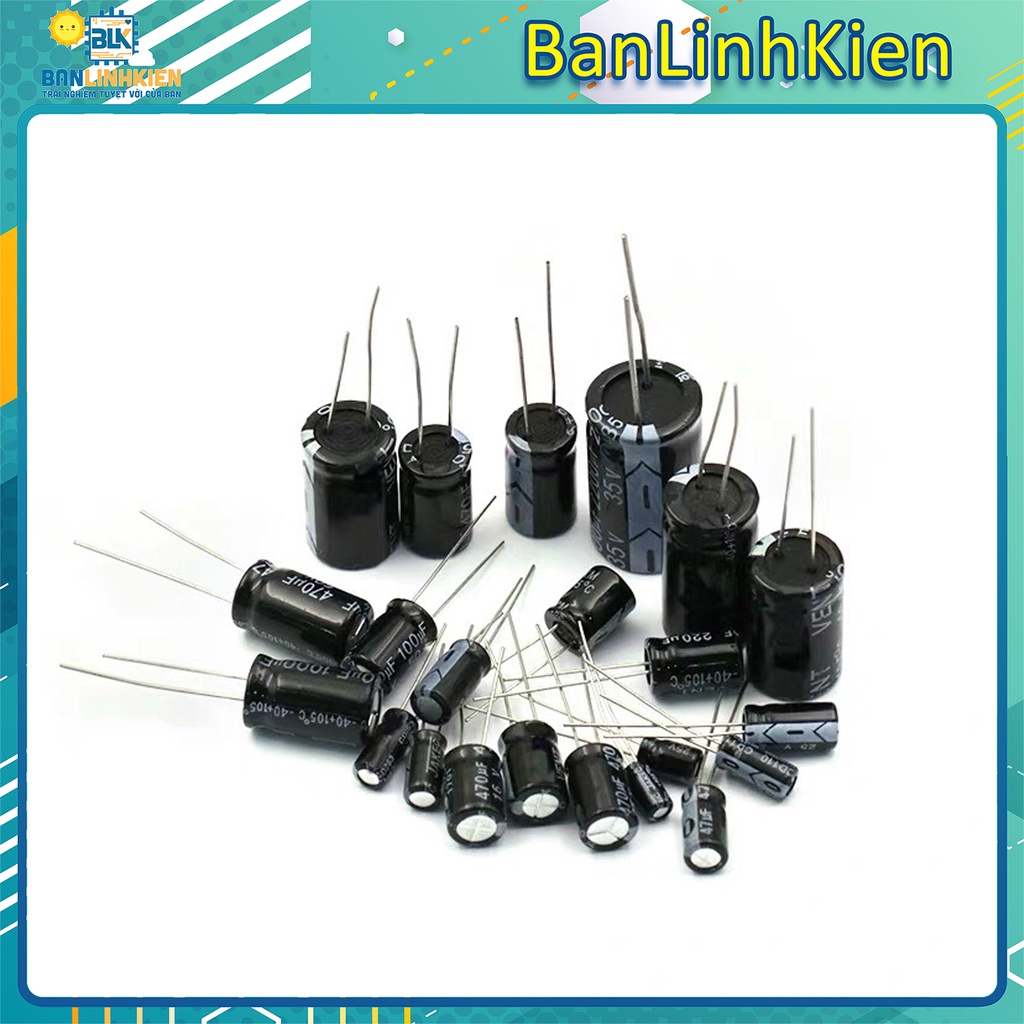 Tụ hóa phân cực 16V đầy đủ giá trị từ 10uF đến 4700uF/16V | BigBuy360 - bigbuy360.vn
