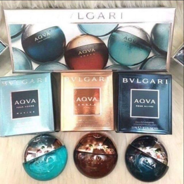 💦Bộ 3 Nước Hoa Mini BVLgari Aqva