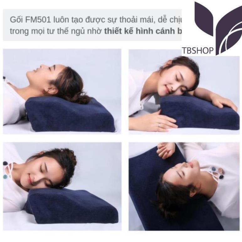 ✈️[Freeship] Gối ngủ nhanh Foam Memory FM501 [Chất liệu cao su non cao cấp]