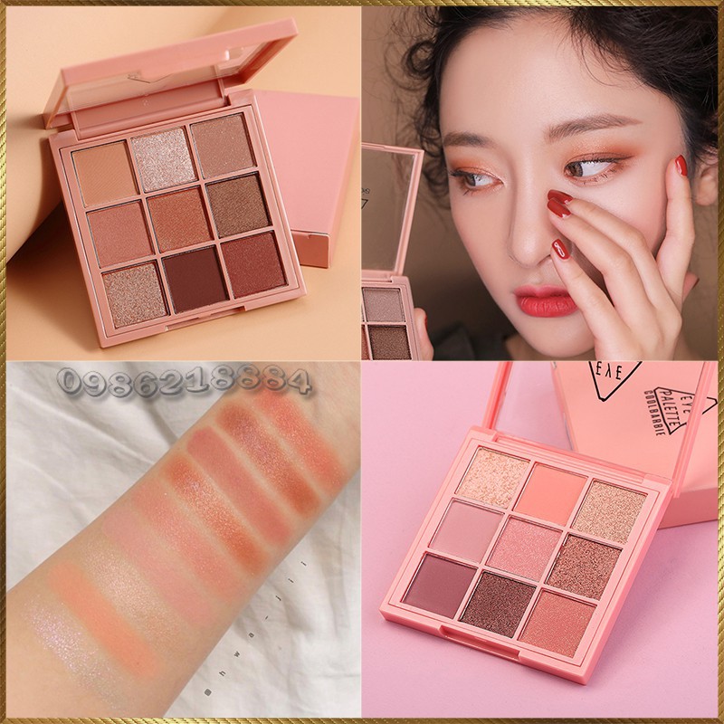 Bảng phấn mắt Coolbarbie Eye Palette tông cam đất cam đào ph62