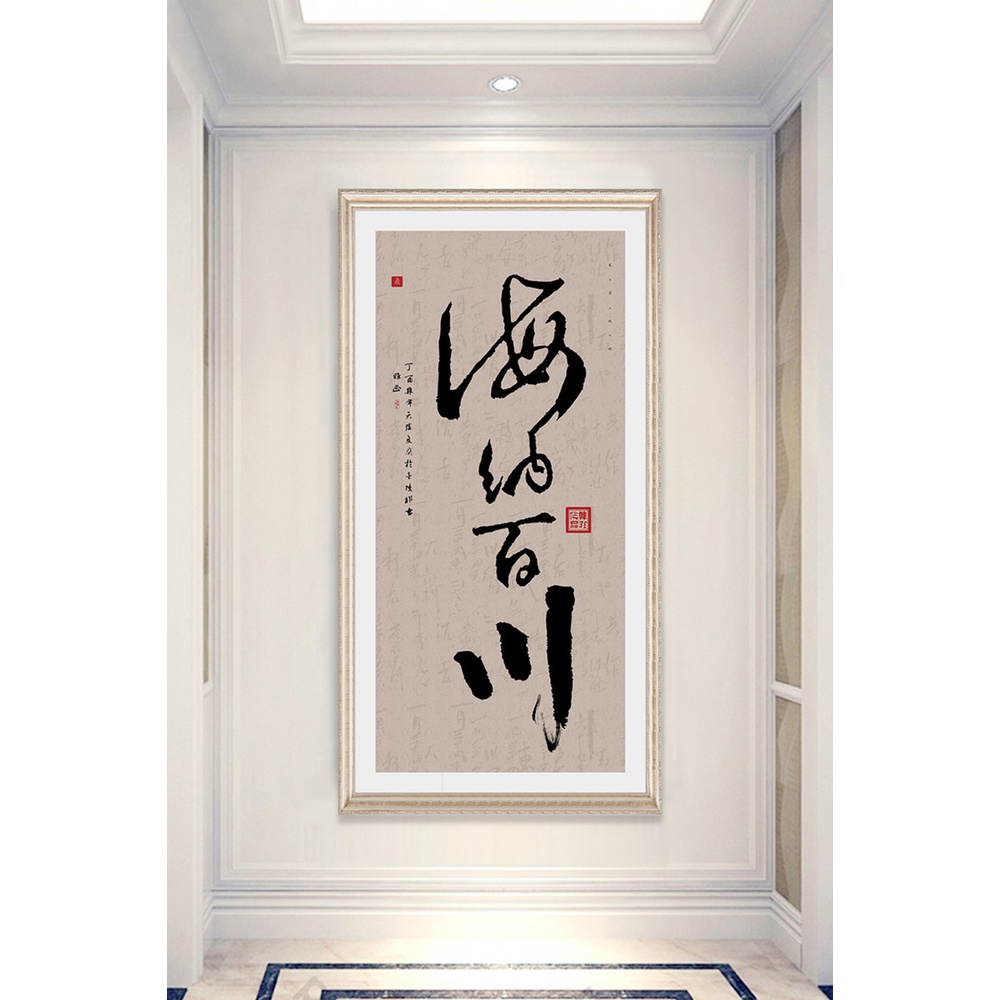 In hình ép gỗ Laminate TRANH HÀNH LANG TRUNG QUỐC - Mẫu 71 (50x75, 60x90, 70x110). In ảnh theo yêu cầu