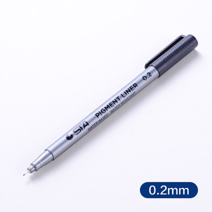 Bút Lông Màu Đen Ngòi 0.05 0.1 0.2 0.3 0.4 0.5 0.6 0.8 Chuyên Dụng