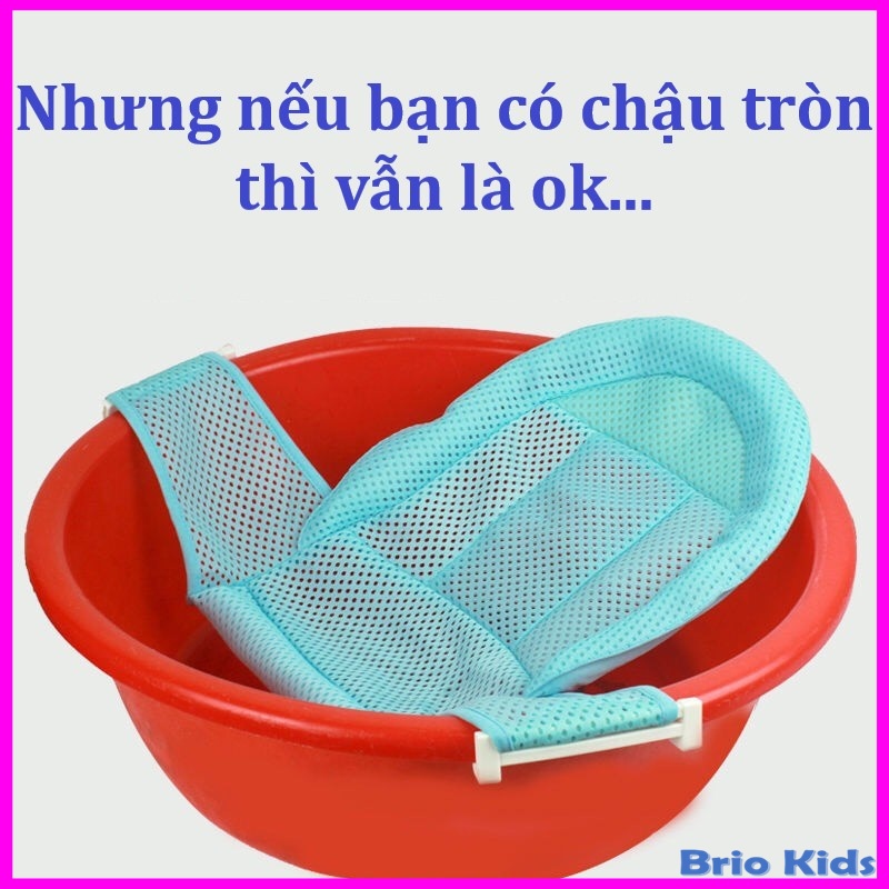 Lưới Tắm Sơ Sinh Cho Em Bé, phù hợp với nhiều loại chậu tắm hiện nay.