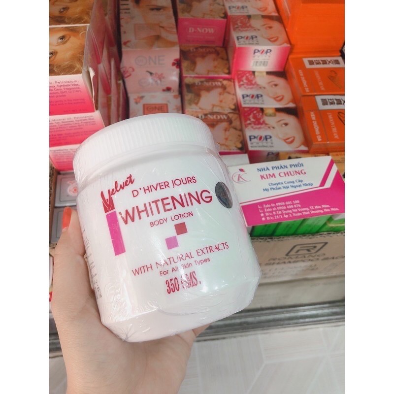 Kem Body Lotion Whitening Velvet Thái Lan 350G