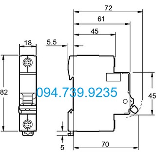 Cầu dao MCB Schneider EZ9F34132