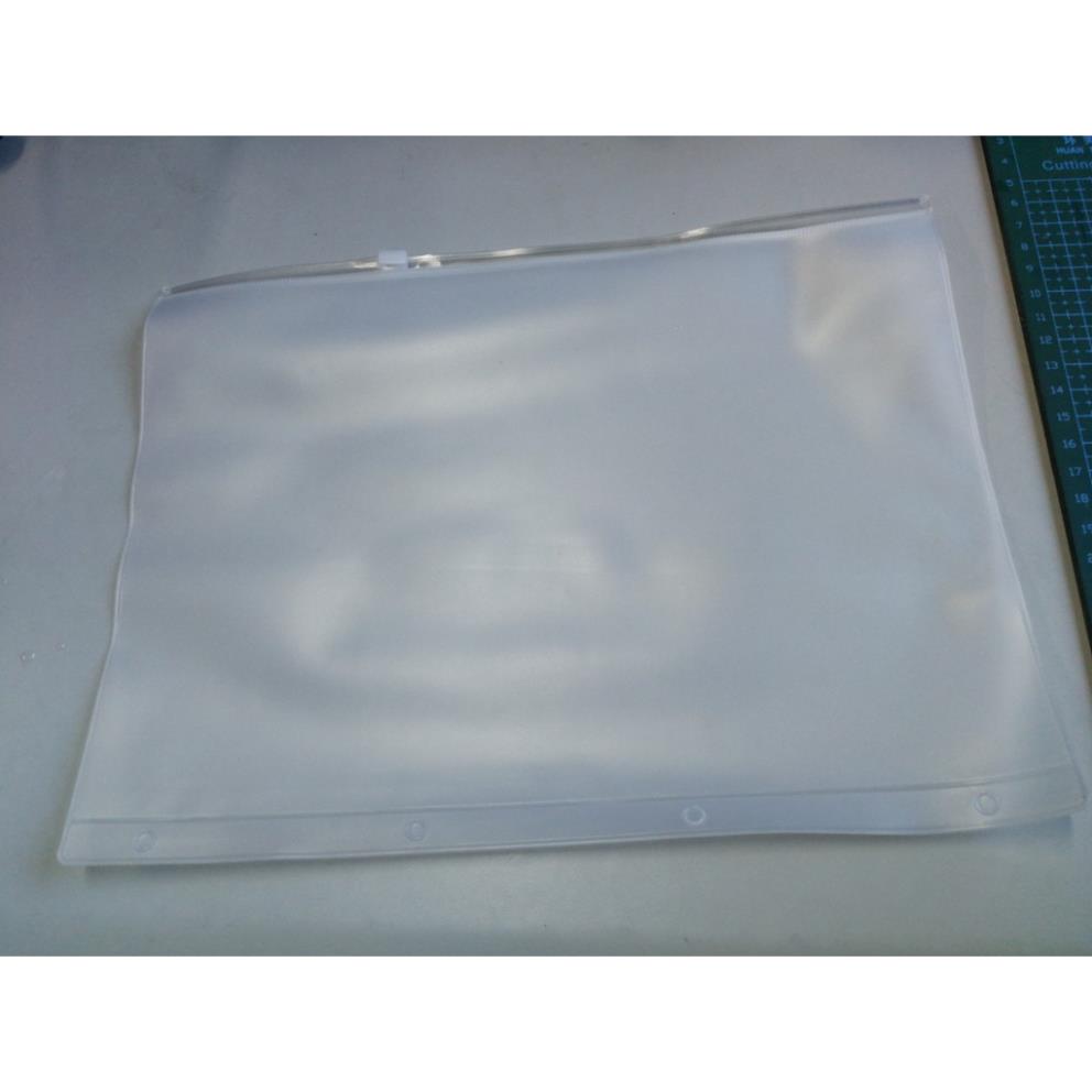 Bìa sổ còng binder GALANO bìa còng 6 lỗ A5 A6 kiêm túi đựng có khóa kéo SN-001337