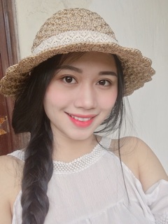Mũ rộng vành nữ bằng sợi thô