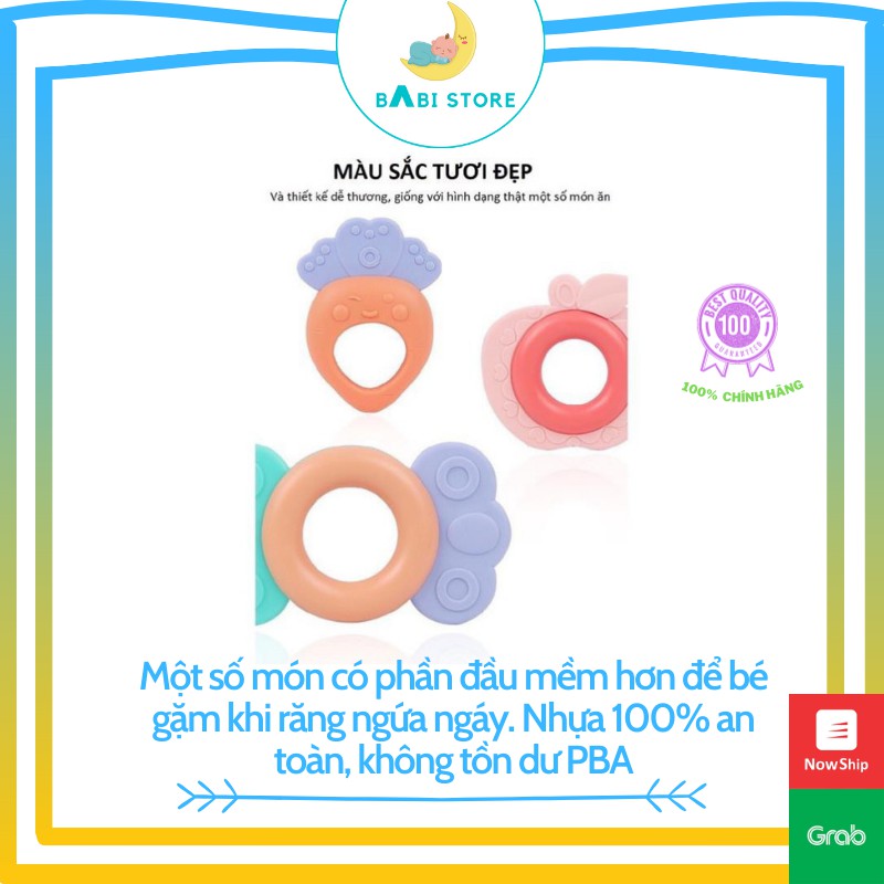 [Hàng Loại A]Xúc Xắc Gặm Nướu Kích Thích Xúc Giác, Thính Giác Baby Rattle 10 Món Phong Cách Hàn Quốc- BabiStore