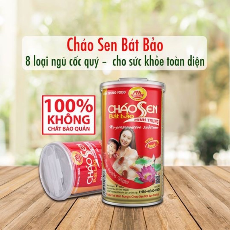 Cháo Sen Bát Bảo Minh Trung, Cháo Ăn Liền, Chè Ăn liền đủ vị 365g