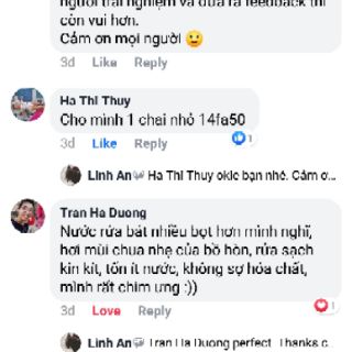 Nước rửa bát chén Bồ Hòn