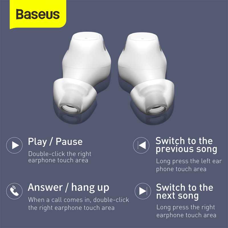 Tai Nghe Nhét Trong Không Dây Baseus Mini WM01 TWS Bluetooth 5.0- acstore247 -acstore247