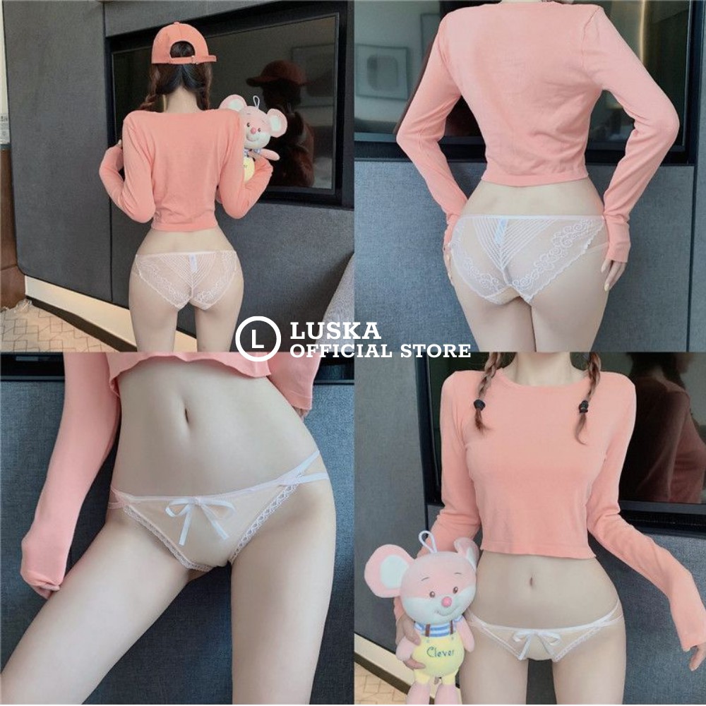 Quần lót ren , quần chíp nữ LUSKA ren quai 2 dây sexy gợi cảm QR02 ( inbox shop để chọn màu )