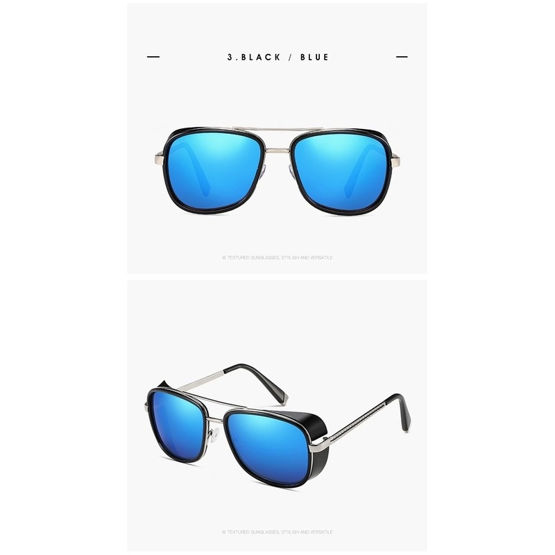 Spots | Tony stark glasses Iron Man 3 windshield mens sunglasses double beam shades retro personality vintage women MPlX | BigBuy360 - bigbuy360.vn