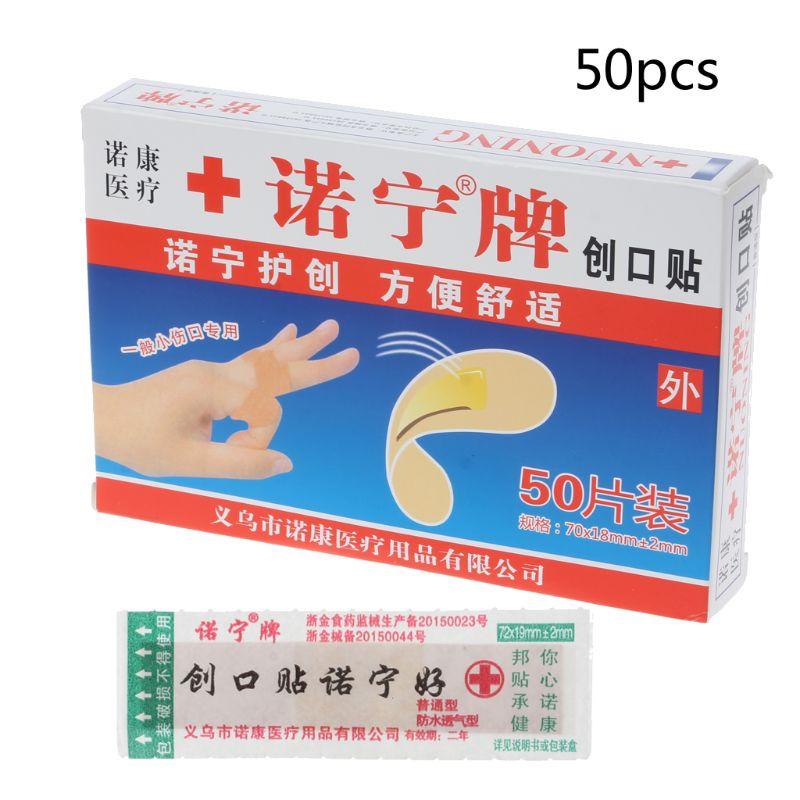 Set 50 băng cá nhân dùng một lần chống nước thoáng khí cho người lớn và trẻ em