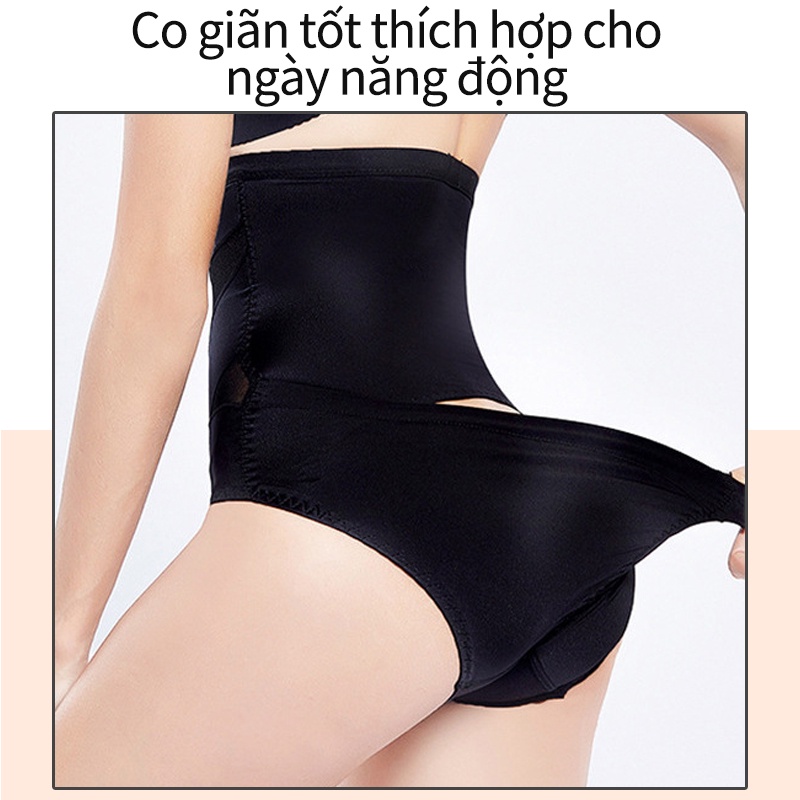Quần lót nữ gen bụng cạp cao nâng mông mặc trong váy phối lưới sexy dành cho những người béo bụng HEYPANG VN018