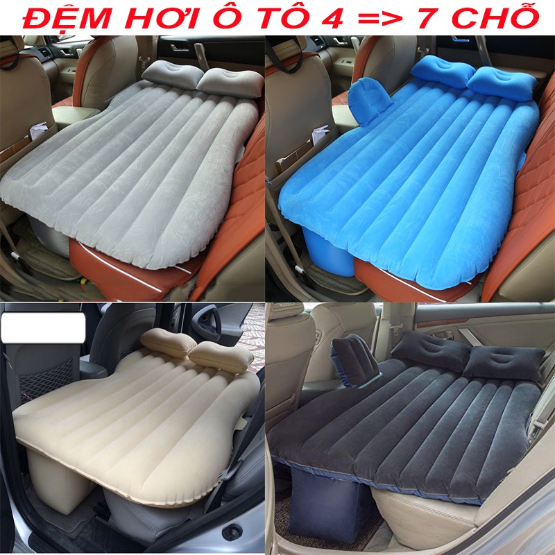Đệm hơi ô tô, Nệm hơi ghế sau ô tô 5-7 CHỖ, Đệm hơi ô tô (vải dù - nhung) - ĐƯỢC CHỌN MÀU, Bảo hành uy tin 1 đổi 1