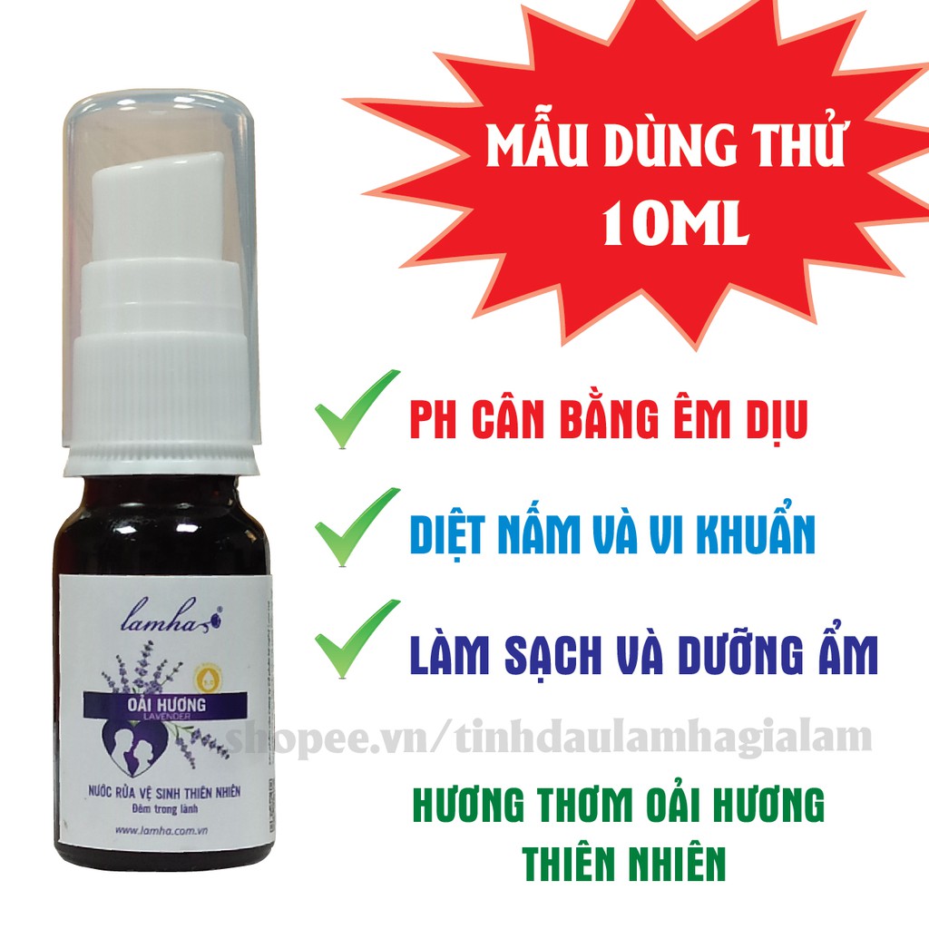 [GIÁ DÙNG THỬ] Dung dịch vệ sinh thiên nhiên Oải Hương LAMHA 10ml