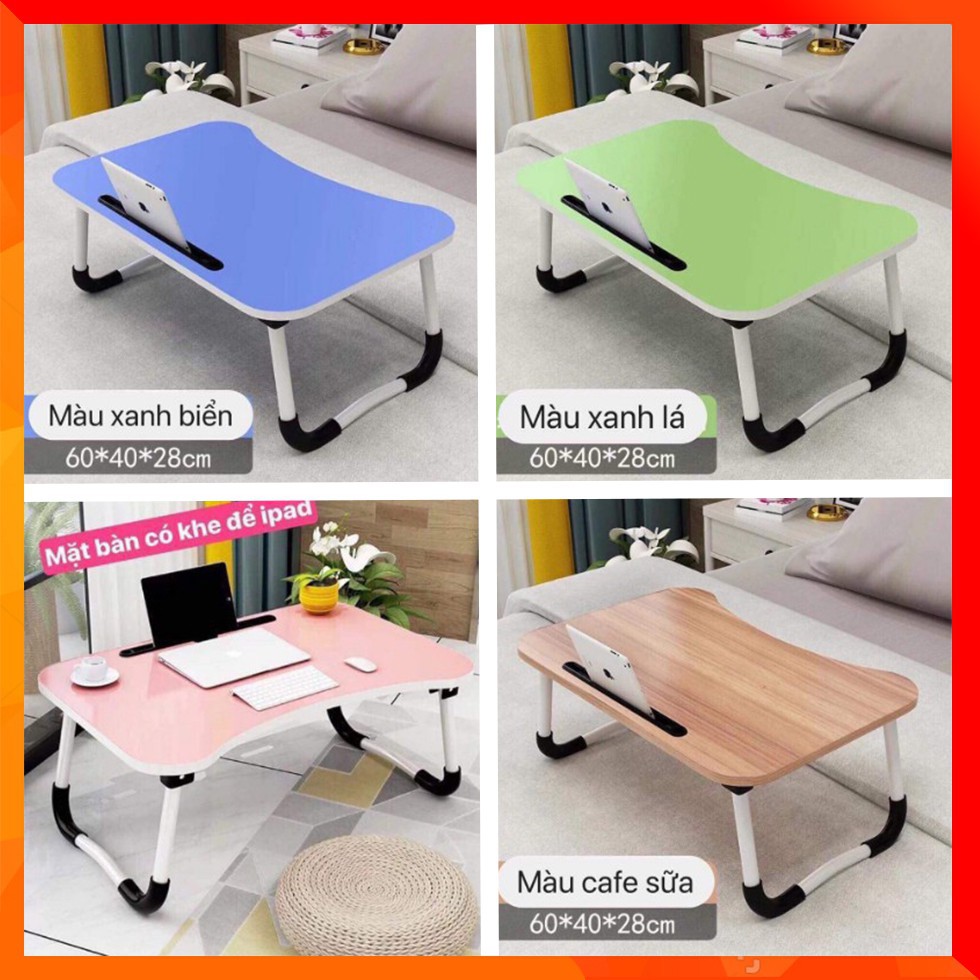 [giá siêu rẻ ] Bàn học gấp gọn có khe cắm có ảnh thật hàng xịn