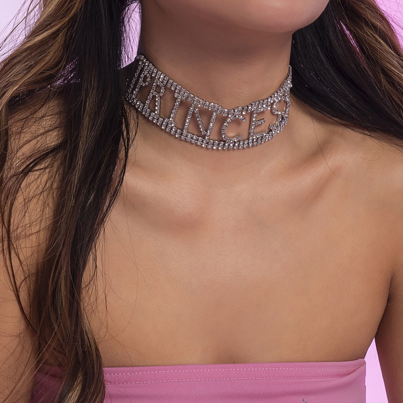 Dây Chuyền Mặt Chữ Handmade Đính Đá Thời Trang Cho Cặp Đôi