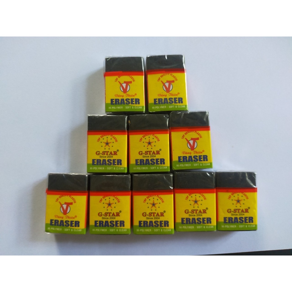 COMBO 10 CỤC TẨY/ GÔM DÀNH CHO HỌC SINH, VĂN PHÒNG, TRƯỜNG HỌC...