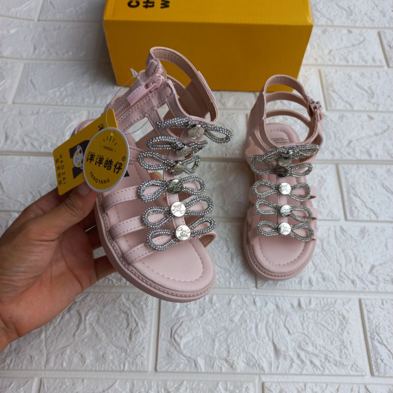 Sandal bé gái.Giày sandal chiến binh cao cổ cá tính cho bé gái mền nhẹ êm chân